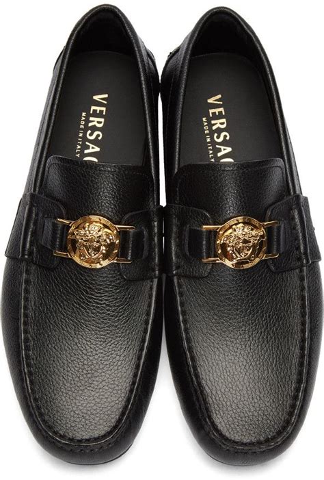 versace dress shoe for men black|versace medusa shoes men's.